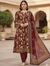 Elegant Unstitched 3-Piece Doria Linen Set – Floral Grace